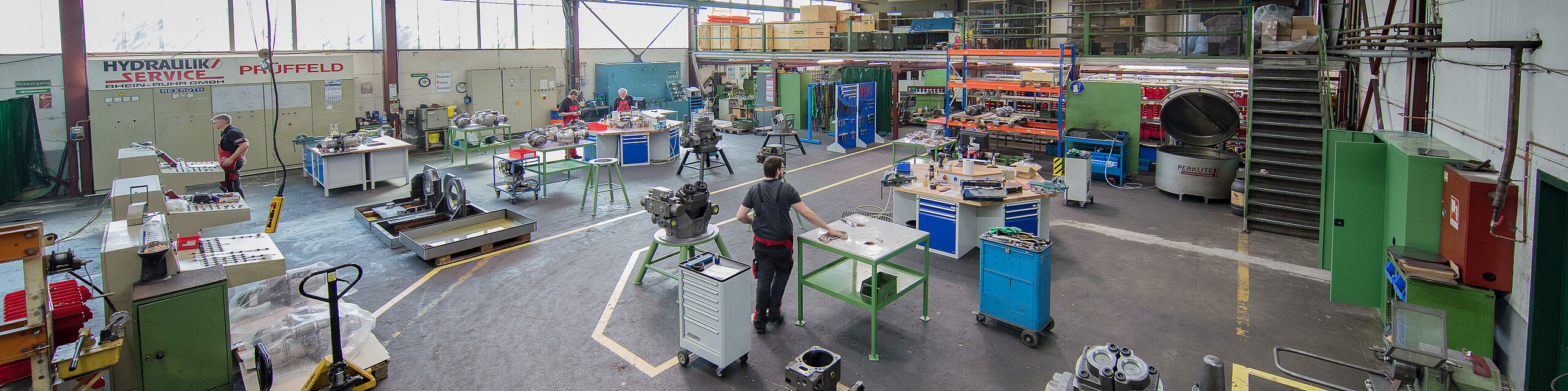 Instansetzung von Hydraulikpumpen und Hydraulikmotoren